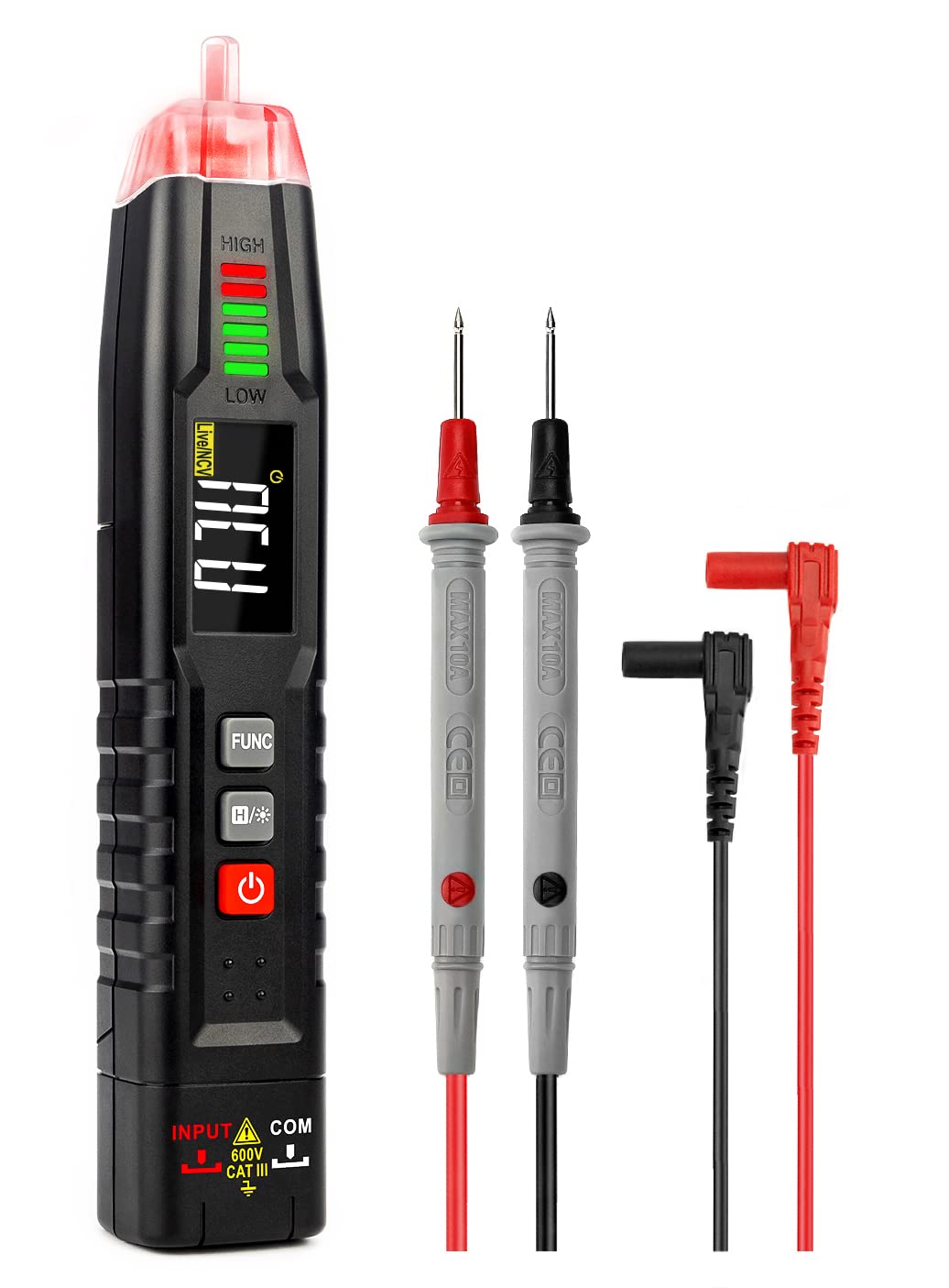 KAIWEETS Voltage Tester ST100 showcasing its multifunctional features and non-contact voltage detection capability.