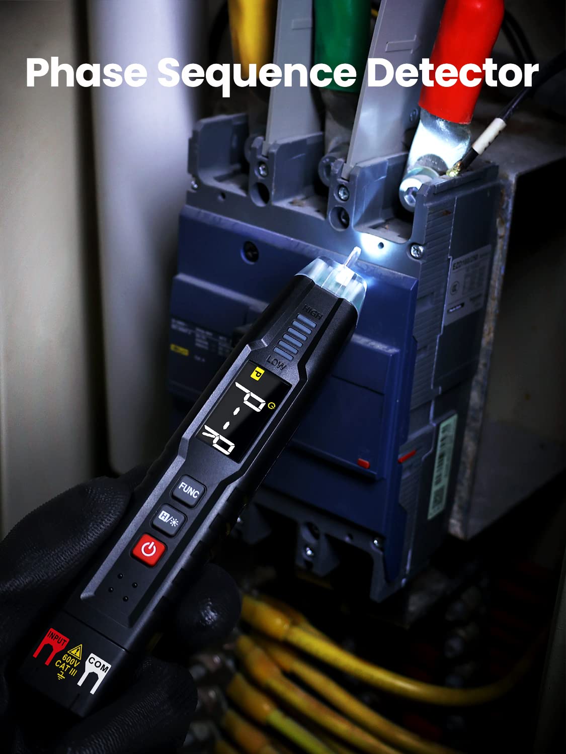 KAIWEETS Voltage Tester ST100 showcasing its multifunctional features and non-contact voltage detection capability.