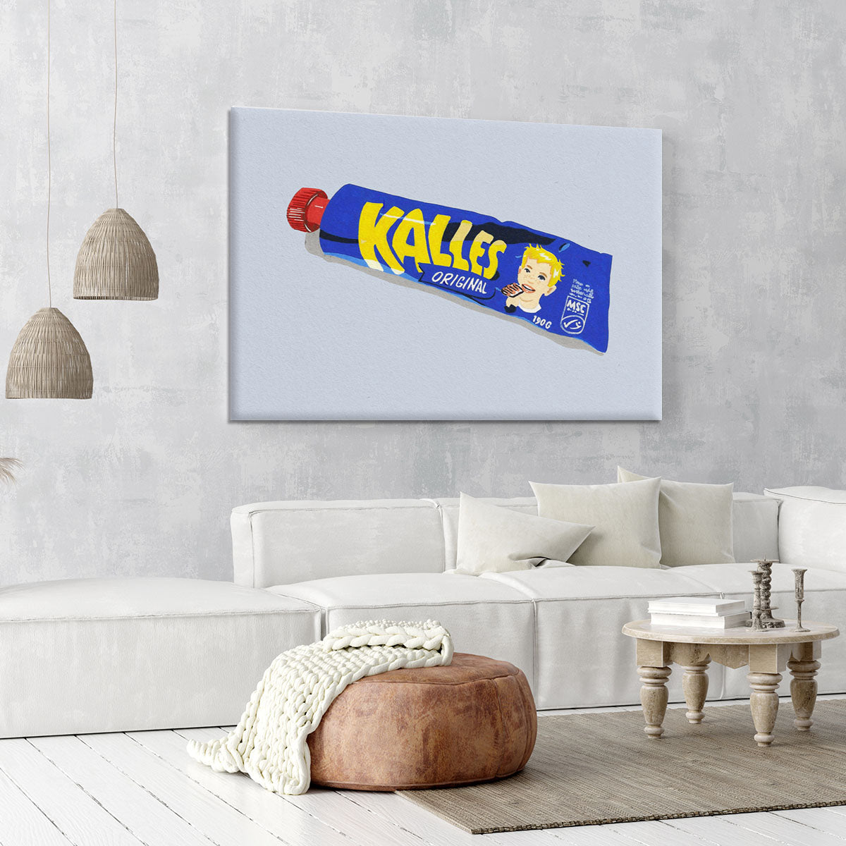 Kalles Original Canvas Print featuring vibrant modern art and nature designs, perfect for home decor.