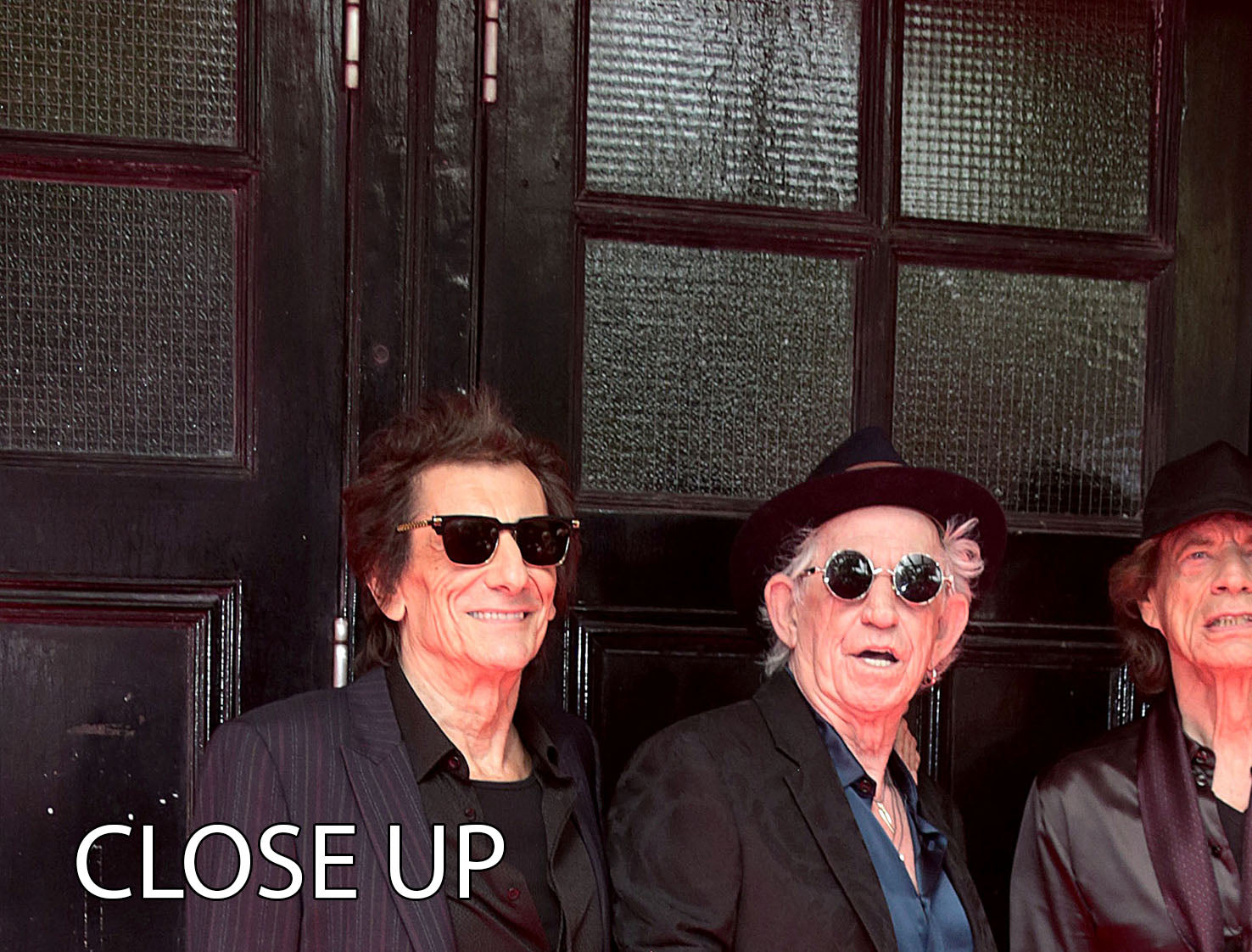 Three-panel canvas art featuring Keith Richards, Ronnie Wood, and Mick Jagger, inspired by Hackney Diamonds, showcasing vibrant colors and intricate details.