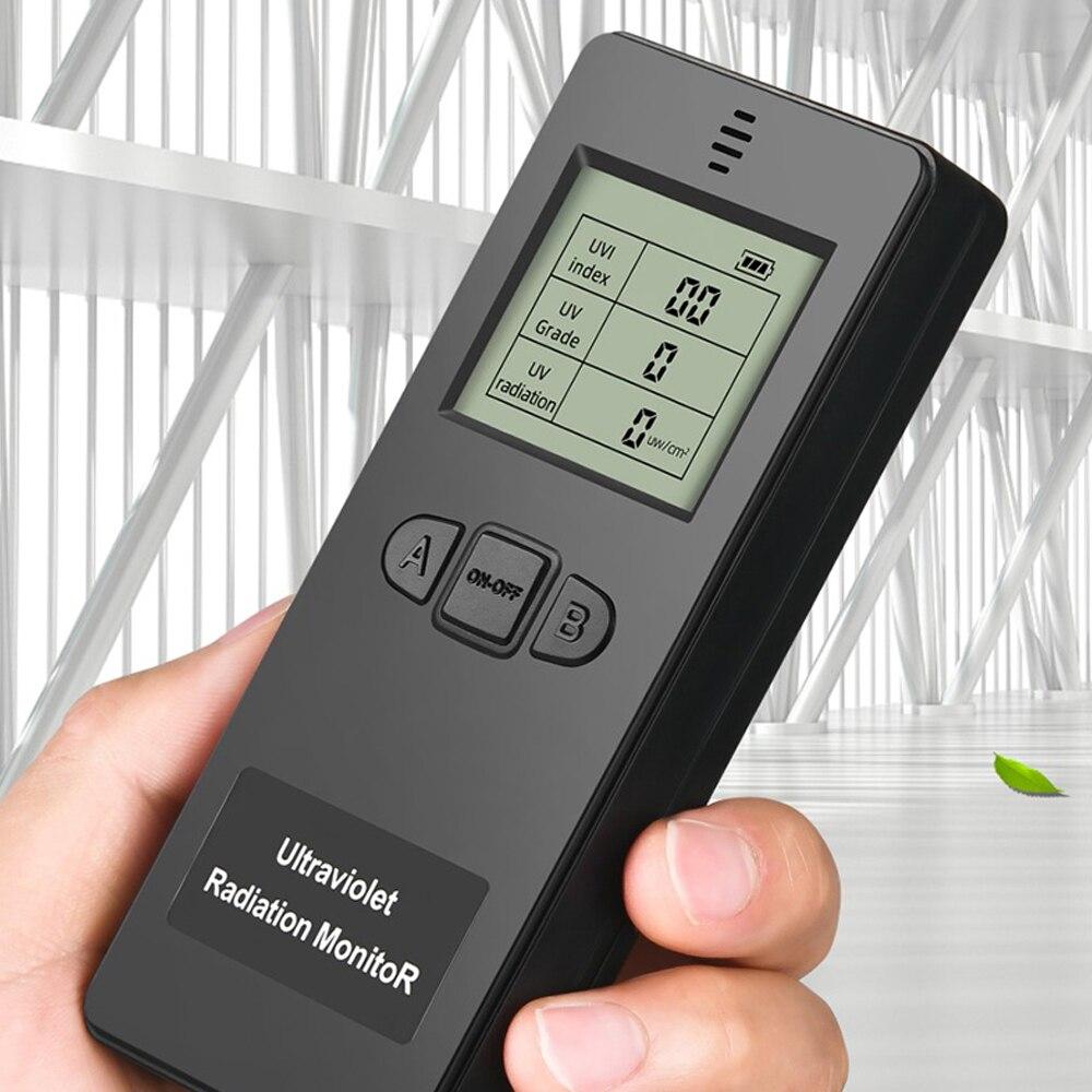 KF-90 Digital Ultraviolet Radiation Detector with a digital display and ergonomic design, measuring UV radiation levels.