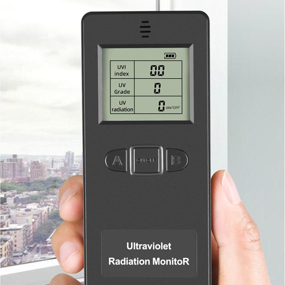 KF-90 Digital Ultraviolet Radiation Detector with a digital display and ergonomic design, measuring UV radiation levels.