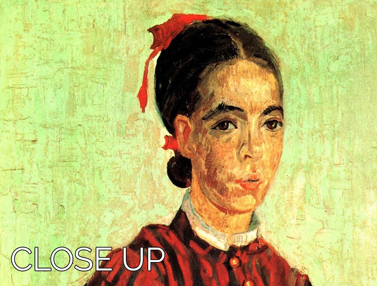 La Mousme Sitting by Van Gogh 3 Split Panel Canvas Print featuring vibrant colors and intricate details across three panels.