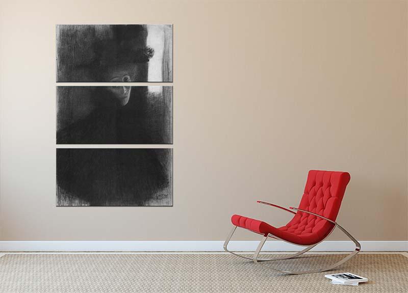 A stunning 3-panel canvas print featuring Klimt's Lady in Hat and Cape, showcasing vibrant colors and intricate details.