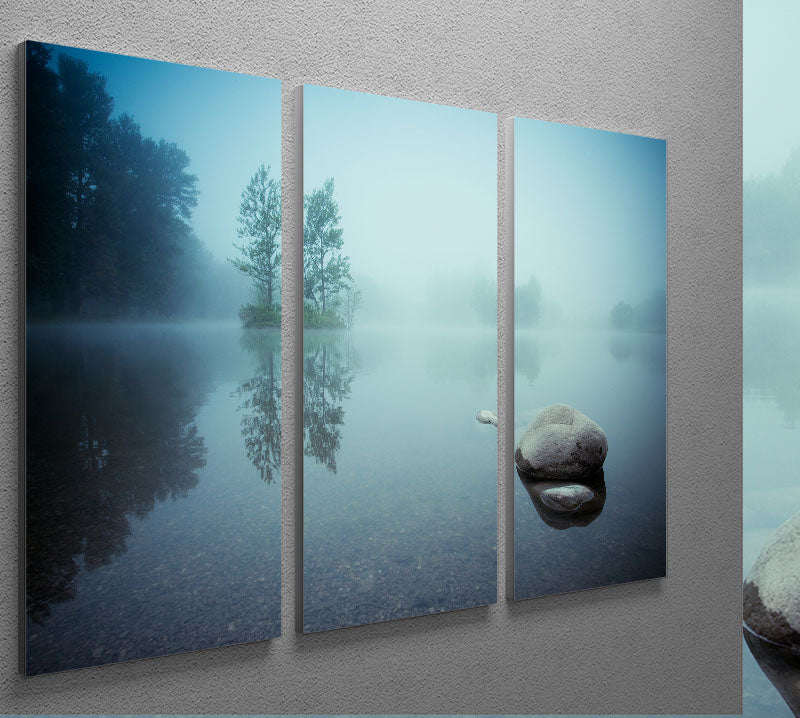 Laguna Morning 3 Split Panel Canvas Print showcasing vibrant colors and serene design, perfect for home decor.