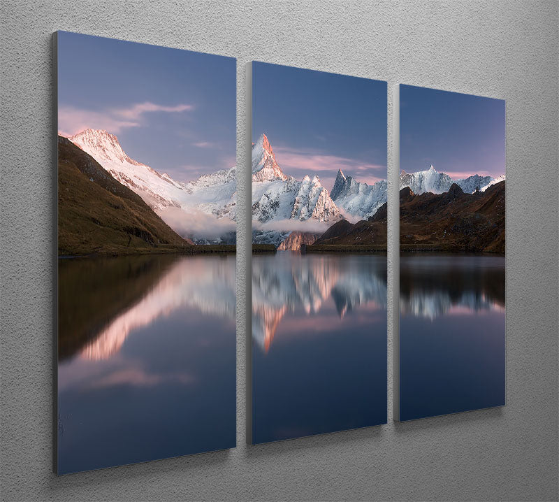Lake Bahalpsee 3 Split Panel Canvas Print showcasing serene nature scene with vibrant colors.