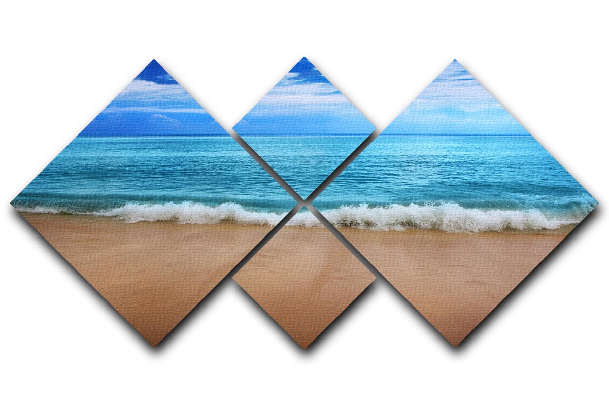 A beautiful Landscape 4 Square Multi Panel Canvas artwork featuring four equal square sections, showcasing a harmonious design.