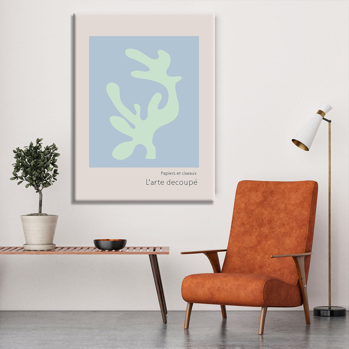 L'arte DecoupAc canvas print showcasing vibrant modern art design, perfect for home or office decor.
