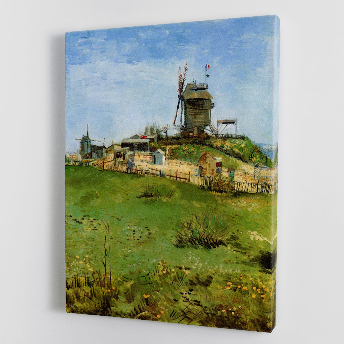 Le Moulin de la Galette 4 by Van Gogh canvas print showcasing vibrant colors and dynamic brush strokes.