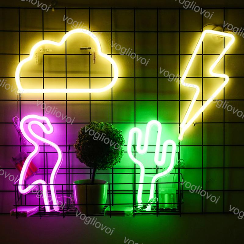 LED Neon Sign SMD2835 featuring a colorful rainbow moon bat deer design, perfect for indoor decoration.