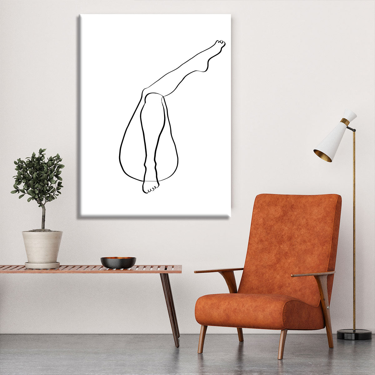 A stylish Legs Canvas Print showcasing elegant design, perfect for home decor.