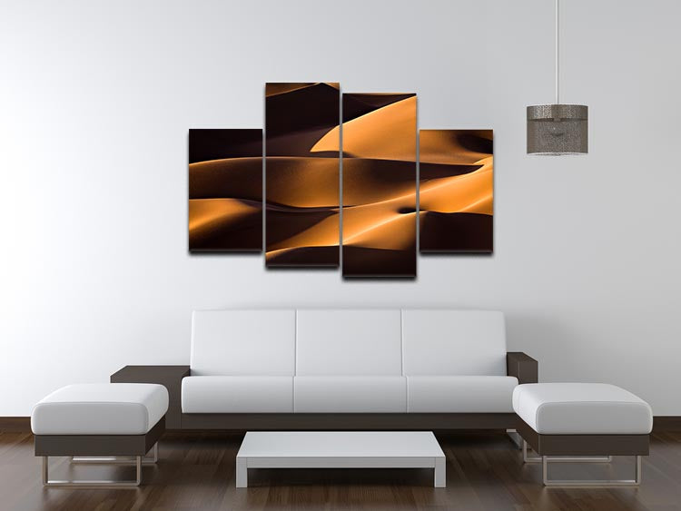 Light And Shadow 4 Split Panel Canvas artwork featuring four equal sections creating a cohesive and dynamic design.