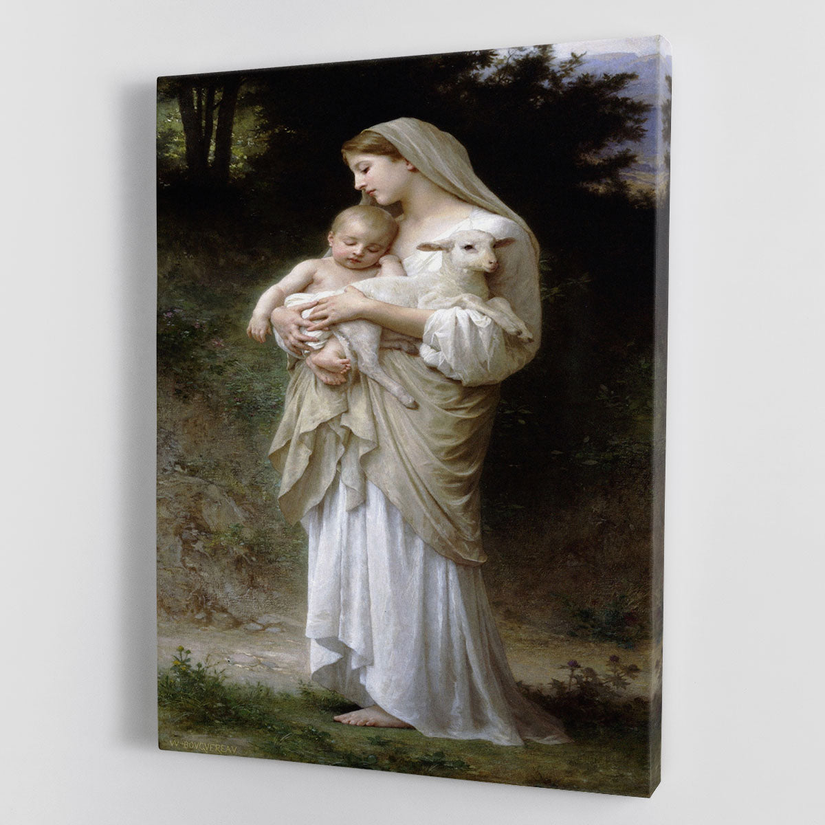 Linnocence By Bouguereau canvas print showcasing a serene and elegant artwork, perfect for home or office decor.