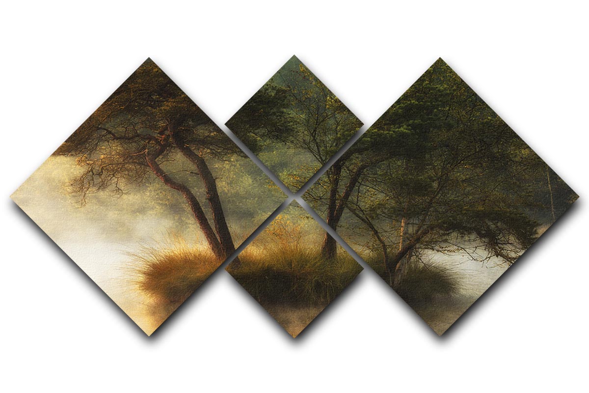 Lonely Island 4 Square Multi Panel Canvas artwork featuring four equal square sections, beautifully arranged to create a cohesive image.