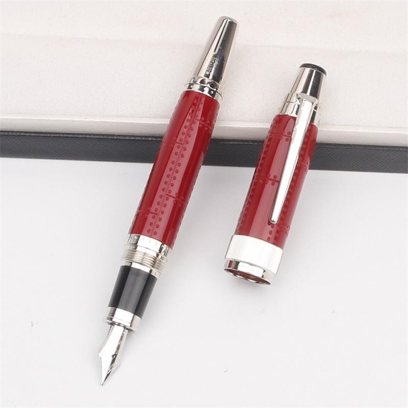Luxury Mt Pen Limited Special Edition St. Exupery Signature Wine Red ballpoint pen with elegant design and smooth writing point.