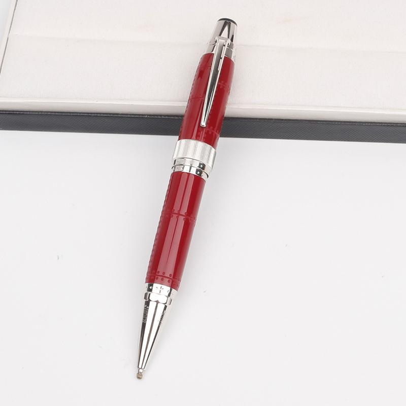 Luxury Mt Pen Limited Special Edition St. Exupery Signature Wine Red ballpoint pen with elegant design and smooth writing point.