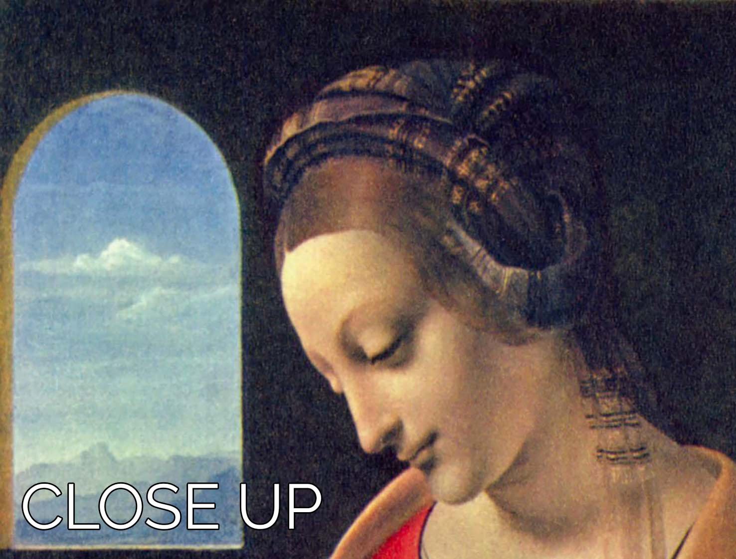 Madonna by Da Vinci 3 Split Panel Canvas Print featuring three panels of classic art, elegantly displayed.