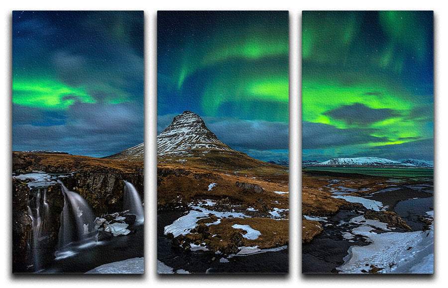 Magic Night 3 Split Panel Canvas Print featuring vibrant colors and elegant design, perfect for enhancing any room's decor.