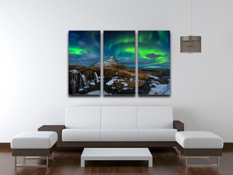 Magic Night 3 Split Panel Canvas Print featuring vibrant colors and elegant design, perfect for enhancing any room's decor.