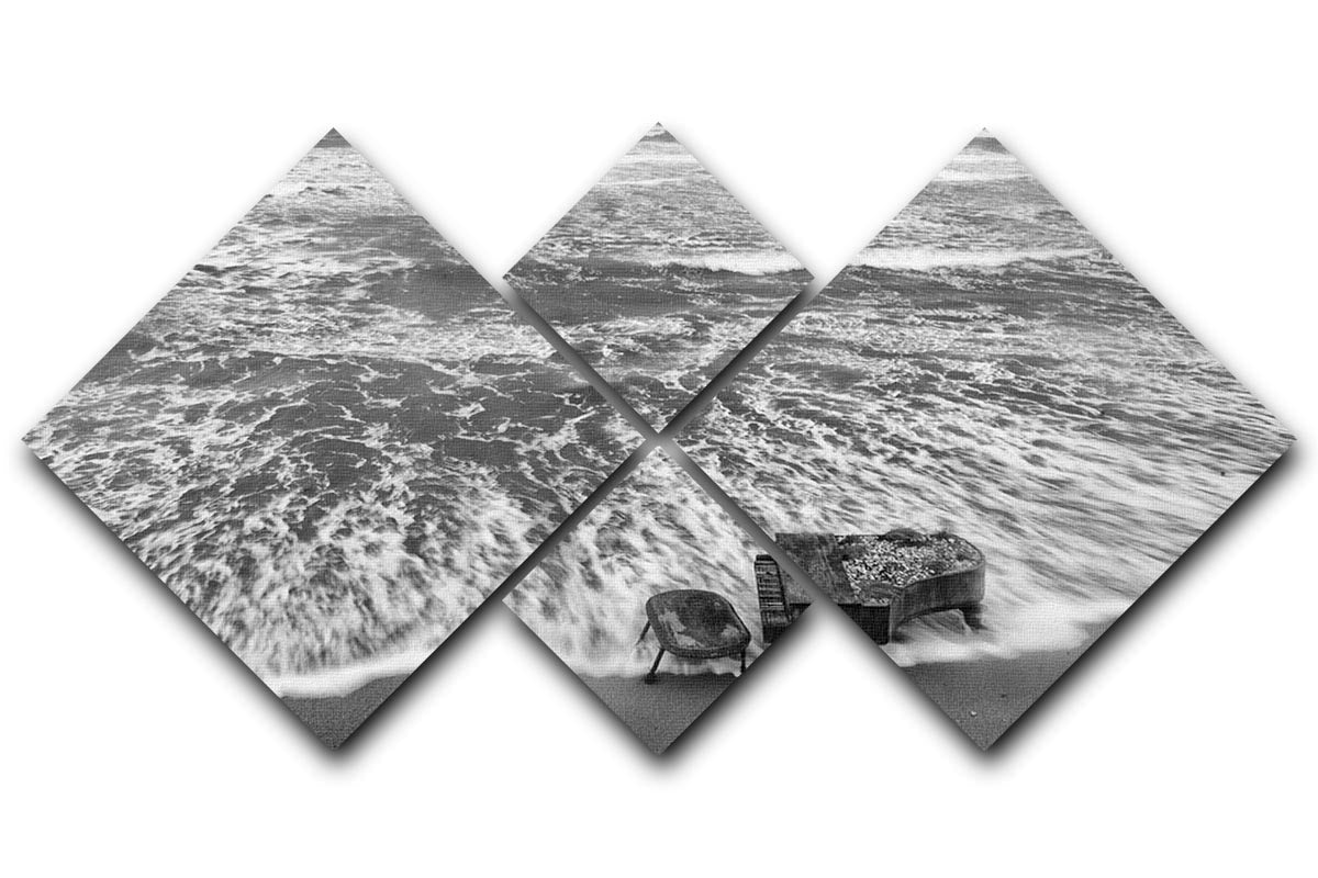 Magic Of Sound 4 Square Multi Panel Canvas artwork featuring four equal square sections, creating a harmonious and striking visual effect.