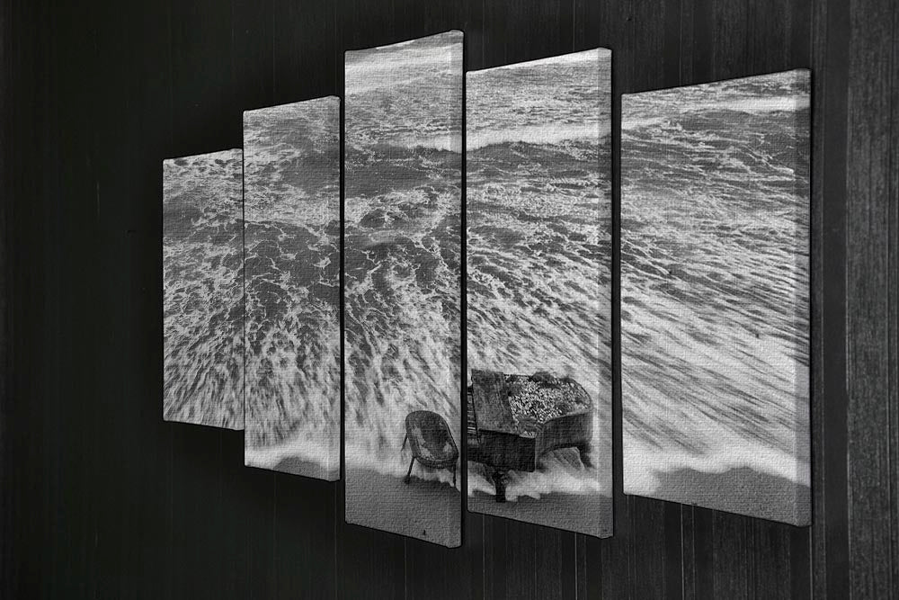 A stunning 5-split canvas artwork titled Magic Of Sound, featuring vibrant colors and dynamic design across five panels.