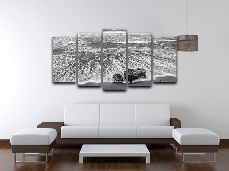 A stunning 5-split canvas artwork titled Magic Of Sound, featuring vibrant colors and dynamic design across five panels.