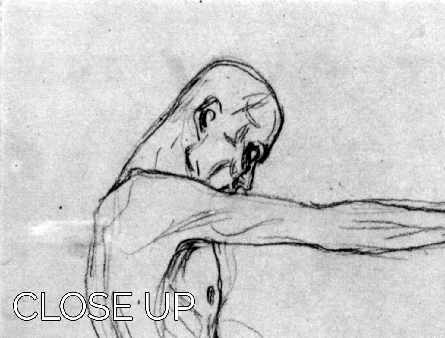 Three-panel canvas print of Klimt's 'Man with Outstretched Arms', showcasing vibrant colors and intricate details.