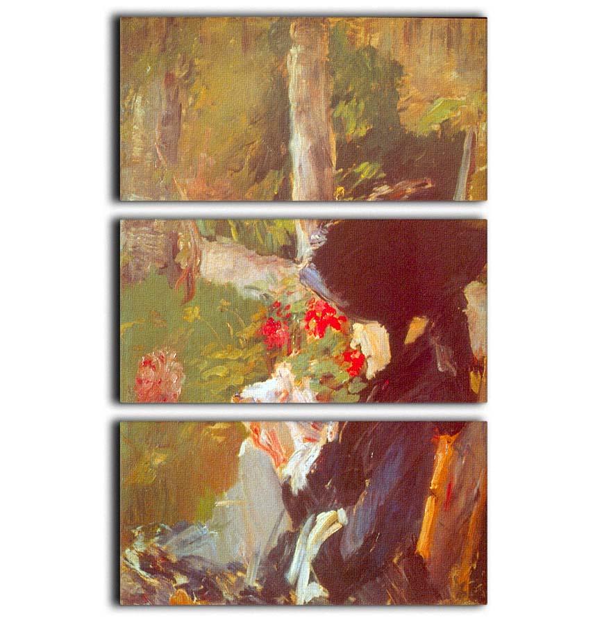 A stunning 3-panel canvas print of Manet's Mother, showcasing vibrant colors and elegant design, perfect for home or office decor.