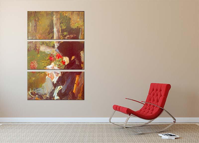 A stunning 3-panel canvas print of Manet's Mother, showcasing vibrant colors and elegant design, perfect for home or office decor.