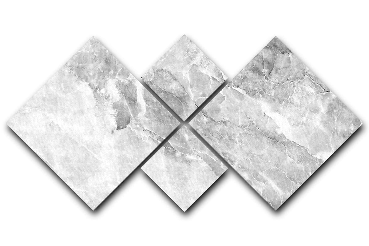 A stylish Marble 4 Square Multi Panel Canvas artwork featuring elegant marble patterns in four equal sections, perfect for home decor.