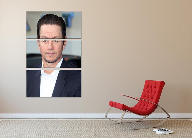 Mark Wahlberg 3 Split Panel Canvas Print featuring three high-quality panels with captivating design.