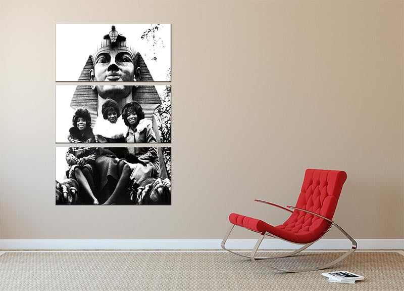 Martha and the Vandellas 3 Split Panel Canvas Print showcasing vibrant colors and artistic design, perfect for home decor.
