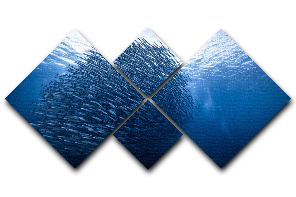 Mass Giant 4 Square Multi Panel Canvas featuring four equal square sections, creating a cohesive and striking artwork for home decor.