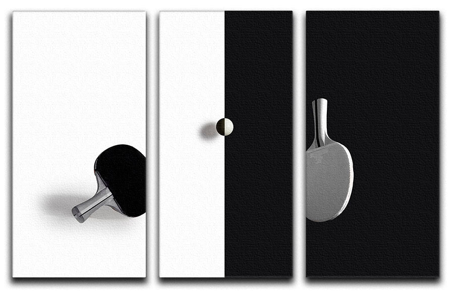 Match Point 3 Split Panel Canvas Print showcasing three high-quality canvases with a cohesive design, perfect for home or office decor.