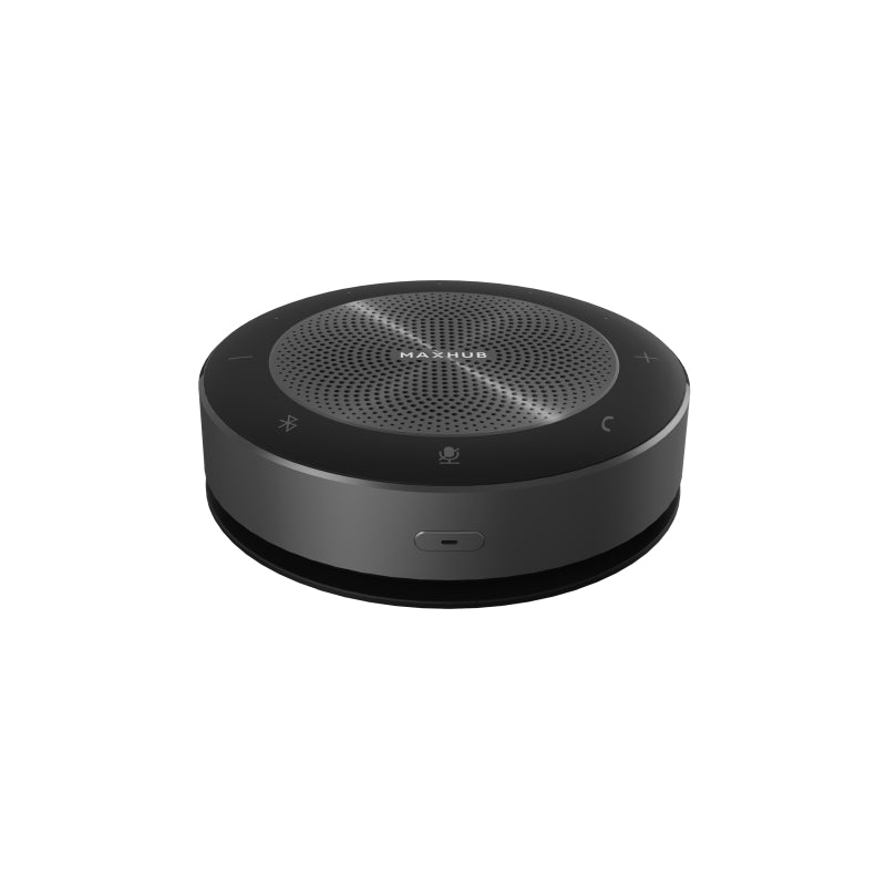 MAXHUB BT Speakerphone 5m showcasing its sleek design and compact size, ideal for conference calls.