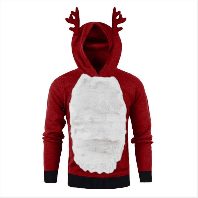 A cozy unisex hoodie featuring a Kawaii elk design, perfect for Christmas celebrations.