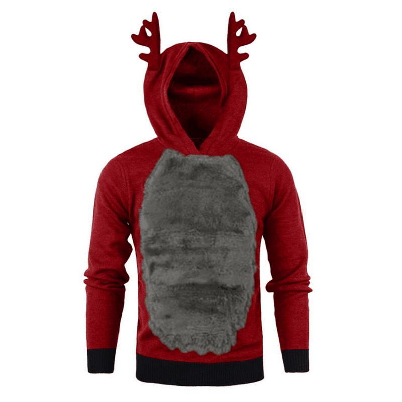 A cozy unisex hoodie featuring a Kawaii elk design, perfect for Christmas and casual wear, showcasing its soft fabric and hood.