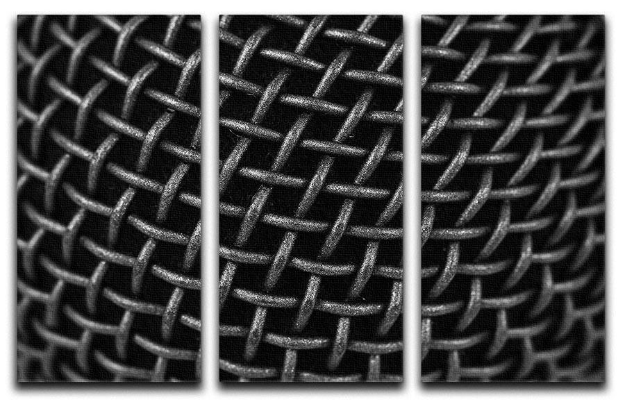 Metal Grid 3 Split Panel Canvas Print featuring three high-quality canvases with a modern design, perfect for enhancing any living space.