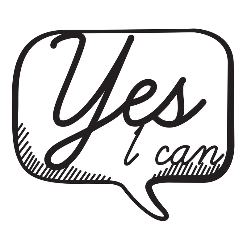 Metal Wall Art YES in black, measuring 49x2x42cm, showcasing a modern design suitable for home or business decor.