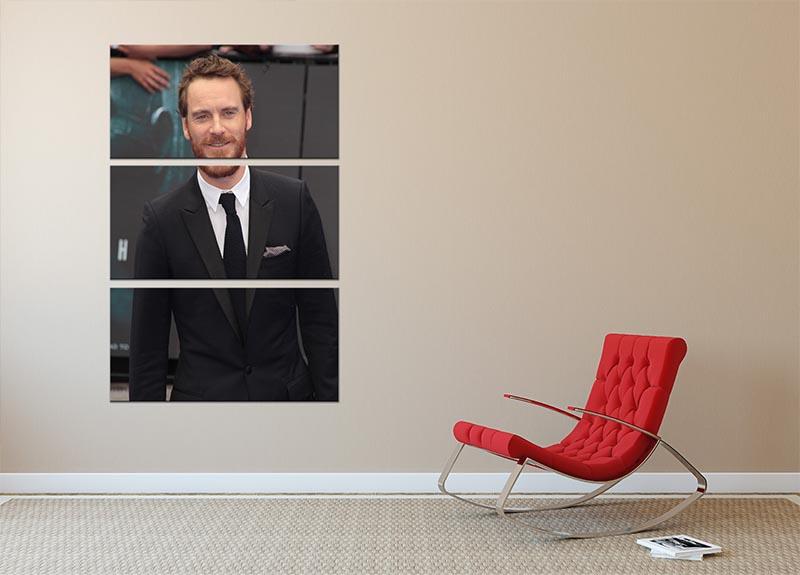 Michael Fassbender 3 Split Panel Canvas Print showcasing three high-quality canvases with a captivating design, perfect for modern decor.