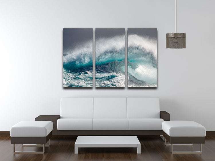 Mighty Water 3 Split Panel Canvas Print featuring vibrant colors and captivating design, perfect for home or office decor.