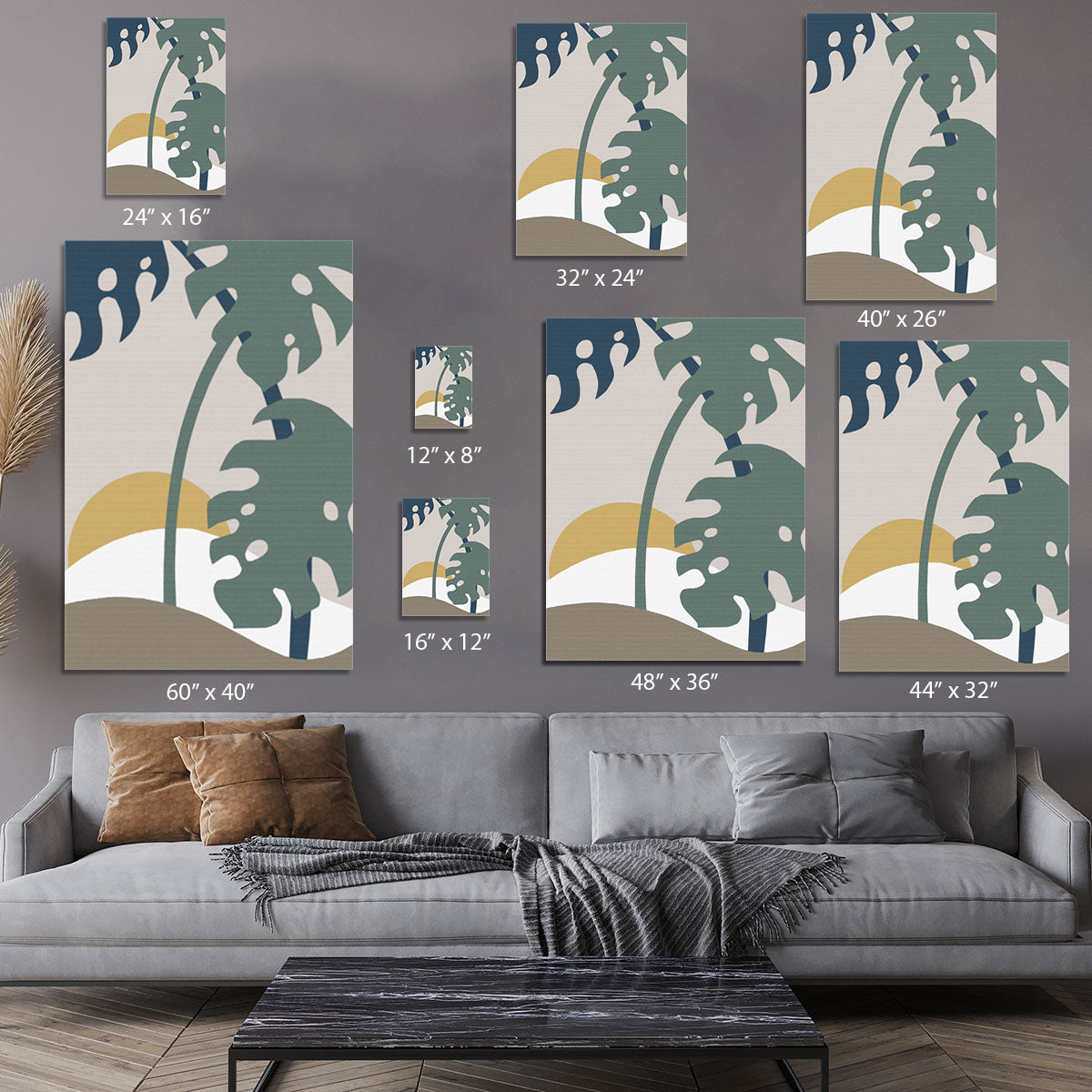 Monstera Cut Out 02 canvas print featuring a vibrant green leaf design on a white background, perfect for modern decor.