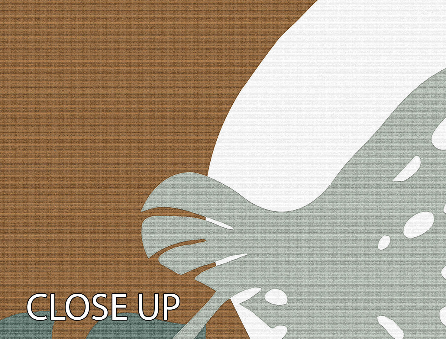 Monstera Cut Out 03 3-panel canvas print showcasing vibrant green leaves on a stylish split design.