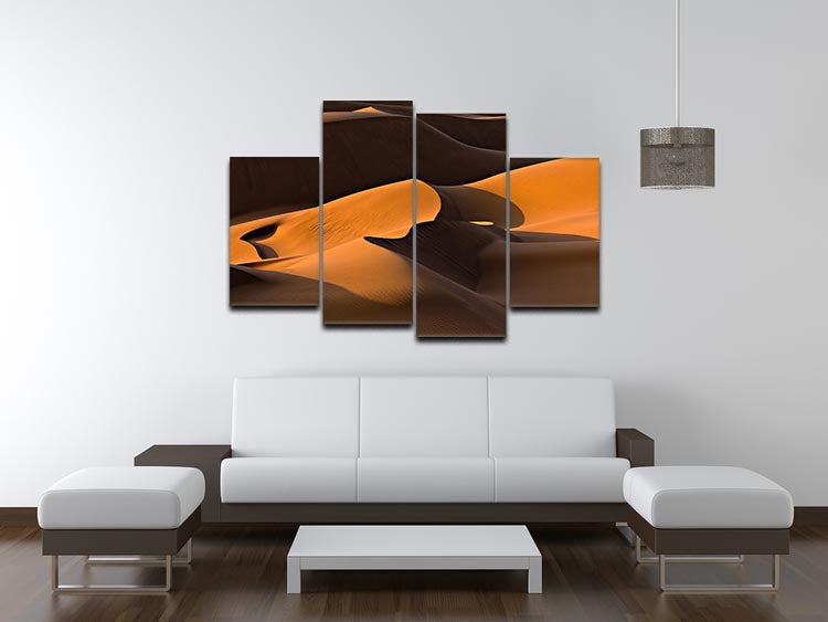 Morning Light 4 Split Panel Canvas artwork featuring four equal sections creating a cohesive image, ideal for modern decor.