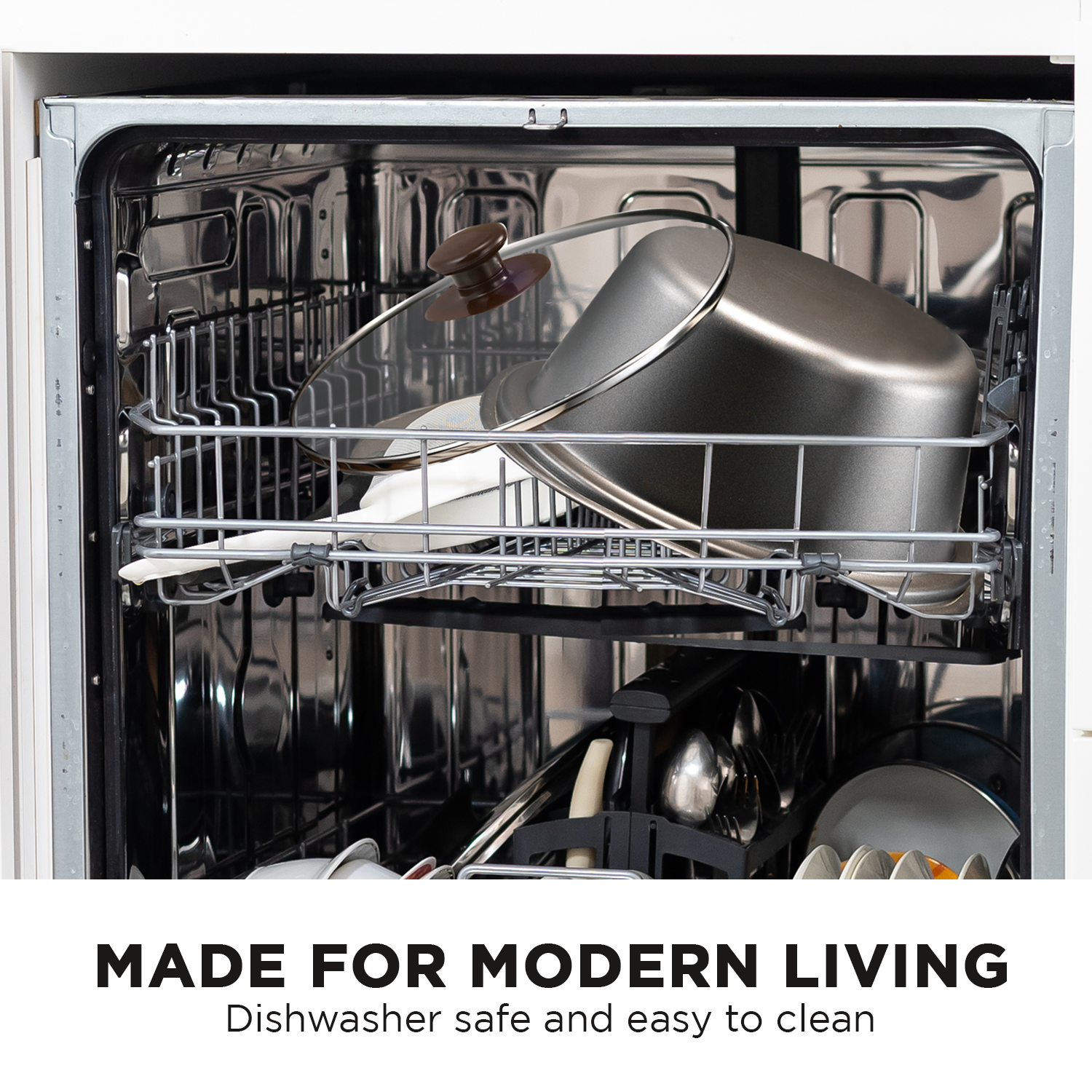 Morphy Richards 6.5L Sear & Stew Slow Cooker in elegant rose gold with a removable non-stick pot.