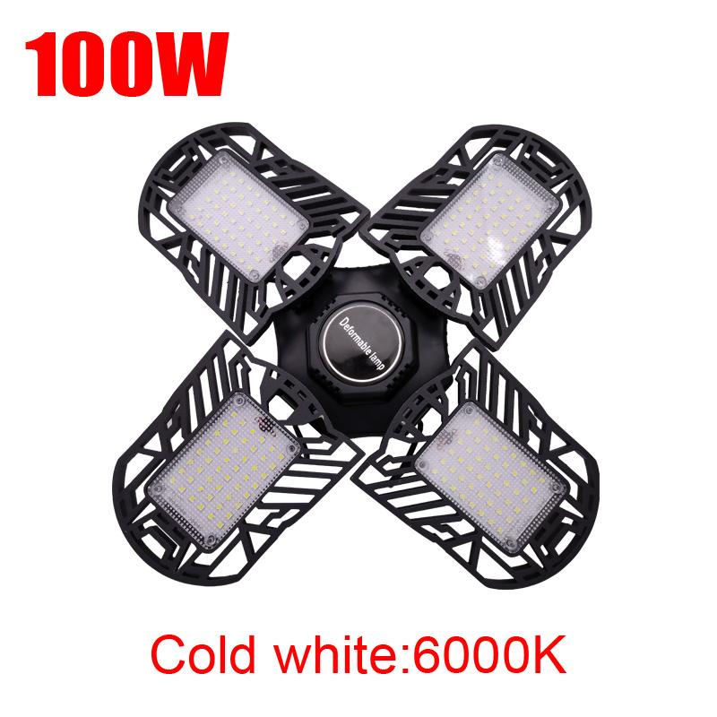 Motion Sensor LED Garage Lights with adjustable trilights, showcasing die-cast aluminum design and multiple color options.