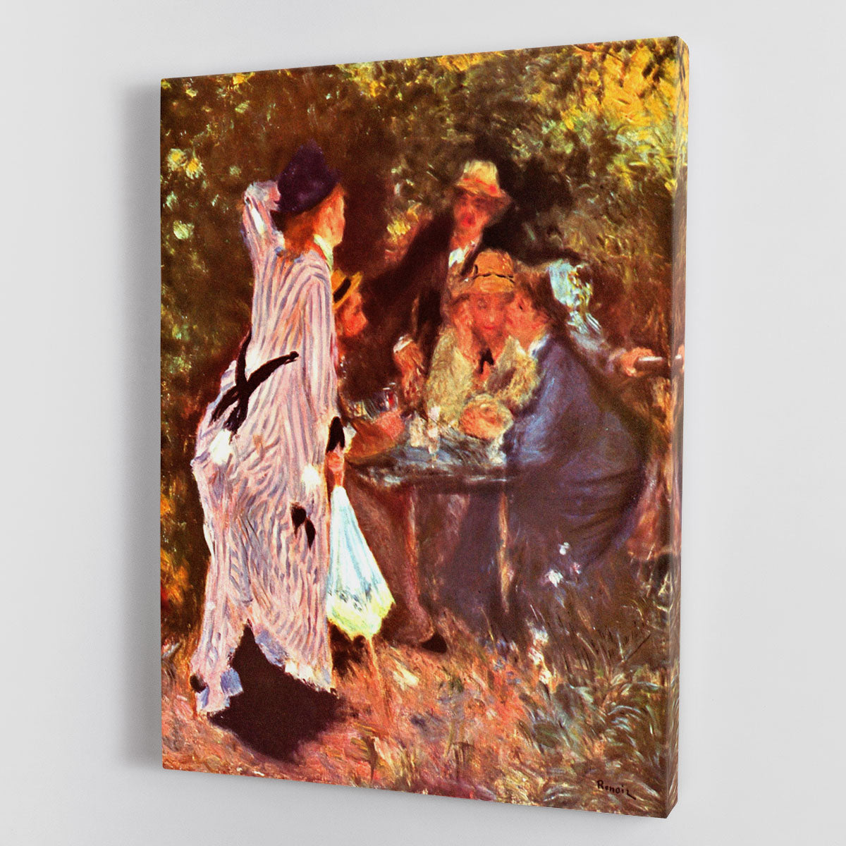 Moulin de la Galette by Renoir canvas print showcasing a lively dance scene in vibrant colors.