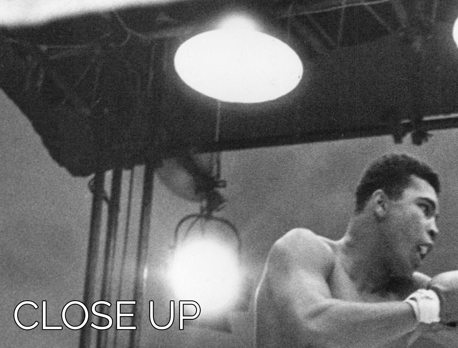 Muhammad Ali 1963 3 Split Panel Canvas Print showcasing a dynamic image of the legendary boxer, perfect for enhancing any room's decor.