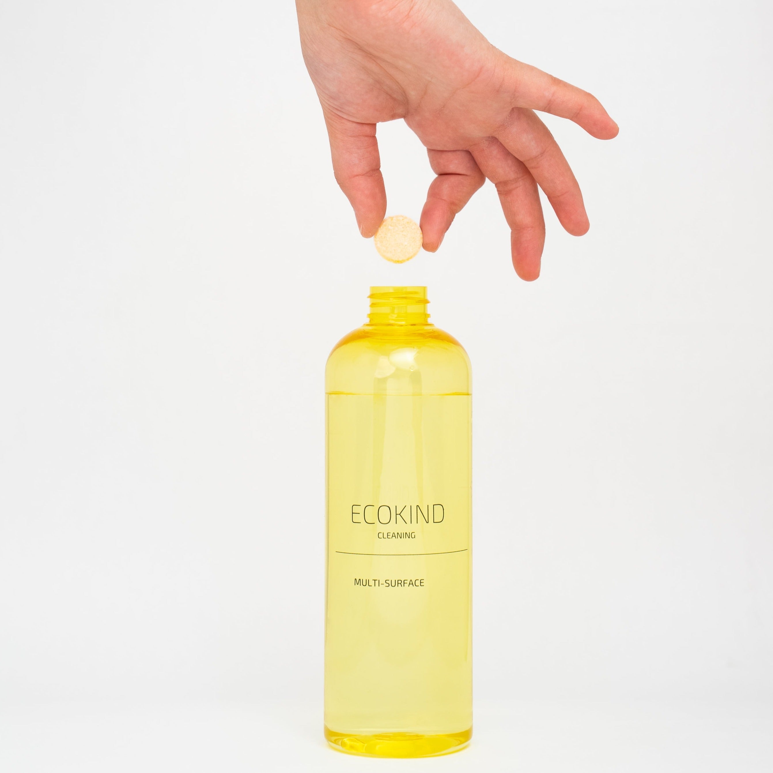 ECOKIND Multi-Surface Refill Tablets in a package, showcasing eco-friendly cleaning solution for various surfaces.