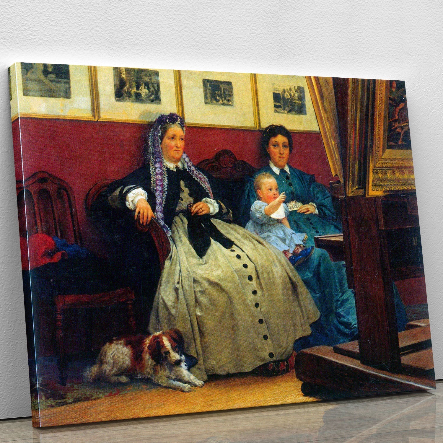 A beautiful canvas print or poster of My Studio by Alma Tadema, showcasing intricate details and vibrant colors, perfect for home decor.